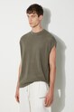 MKI MIYUKI ZOKU vestă din bumbac Loose Gauge Vest verde LOOSE.GAUGE.VEST