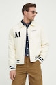 The Mercer Brand kurtka bawełniana The Varsity Polo MEAP241010 beżowy SS24