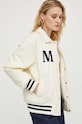 Odzież The Mercer Brand kurtka bawełniana The Varsity Polo MEAP241010 beżowy
