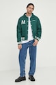 Бавовняна куртка The Mercer Brand MEAP241010 зелений SS24