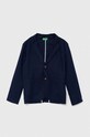 Dječji sako United Colors of Benetton bez uzorka mornarsko plava 2BE7CW00A.G.Seasonal