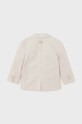 Detské sako s prímesou ľanu Mayoral 1444.3E.Baby.PPYH béžová SS24
