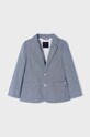 Mayoral marynarka z domieszką lnu dziecięca 3486.5B.Mini.PPYH niebieski SS24