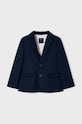Dětské sako ze směsi lnu Mayoral 3486.5B.Mini.PPYH námořnická modř SS24