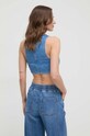 Odzież Twinset kamizelka jeansowa 241TP2632 niebieski