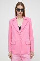 Джинсовый пиджак Patrizia Pepe розовый 8S0475.D056