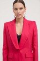 Luisa Spagnoli marynarka lniana różowy 540947