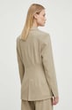 Одяг Піджак з домішкою льону Samsoe Samsoe F24100066 бежевий
