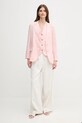 United Colors of Benetton vestă de in 2AGHDJ00G roz SS25