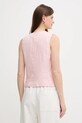Îmbrăcăminte United Colors of Benetton vestă de in 2AGHDJ00G roz