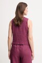 Îmbrăcăminte United Colors of Benetton vestă de in 2AGHDJ00G violet