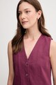 United Colors of Benetton vestă de in violet 2AGHDJ00G