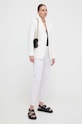Blazer με μείγμα λινών Weekend Max Mara 2415041042600 μπεζ SS24