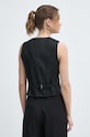 Oblečenie Ľanová vesta Weekend Max Mara 2415151022600 čierna
