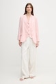 Льняной жакет United Colors of Benetton 2AGHDW00R розовый AA00