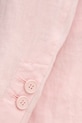 Льняной жакет United Colors of Benetton 2AGHDW00R розовый
