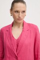 Льняний жакет United Colors of Benetton рожевий 2AGHDW00R