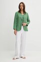 Льняний жакет United Colors of Benetton 2AGHDW00R зелений AA00