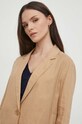 Льняной жакет United Colors of Benetton бежевый 2AGHDW00R