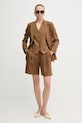 Plátěné sako United Colors of Benetton 2AGHDW00R hnědá AA00