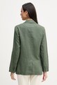 Дрехи United Colors of Benetton сако с едноредно закопчаване дамско от лен 2AGHDW00R зелен