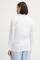 Îmbrăcăminte Sisley sacou de in 2AGHLW019 alb