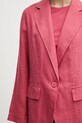Sisley len blézer 2AGHLW019 rózsaszín