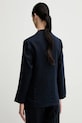 Ruházat Sisley len blézer 2AGHLW019 sötétkék