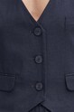 Льняной жилет Gestuz 10909104 тёмно-синий