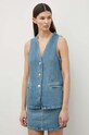 Remain kamizelka jeansowa 501847232 niebieski SS24