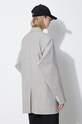 Kenzo giacca in lana Solid Kimono Blazer FE52VE2469RB.96 grigio SS24