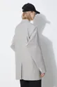 Kenzo geaca de lana Solid Kimono Blazer gri