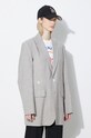 Abbigliamento Kenzo giacca in lana Solid Kimono Blazer FE52VE2469RB.96 grigio