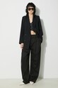 Вовняний піджак Fiorucci Black Double Breasted W01FPBDO044KN03BK01 чорний SS24