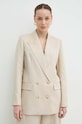 Льняний жакет Ivy Oak бежевий IO119095