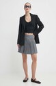 Blazer s příměsí vlny HUGO 50516447 černá SS24