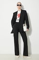 Vlnené sako JW Anderson Panelled Blazer JK0291.PG1321.999 čierna SS24