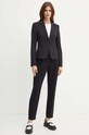 Шерстяной пиджак BOSS 50490020 чёрный AW24