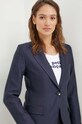 Sako s prímesou ľanu La Petite Française VOYANTE tmavomodrá PFVOYANTE