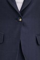 Sako s prímesou ľanu La Petite Française VOYANTE PFVOYANTE tmavomodrá