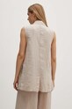 Одежда Льняной жилет Sisley 21I4LJ00L бежевый