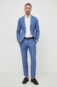 BOSS giacca in lino 50514618 blu SS24