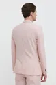 HUGO blazer con aggiunta di lana rosa