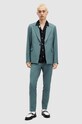 AllSaints sacou din lana MOAD BLAZER cu captuseala turcoaz MJ553Z