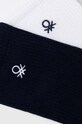 United Colors of Benetton skarpetki dziecięce 2-pack 6AO30702A.B.G.Seasonal biały SS24