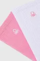 Dječje čarape United Colors of Benetton 2-pack roza