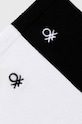 United Colors of Benetton skarpetki dziecięce 2-pack 6AO30702A.B.G.Seasonal czarny SS24