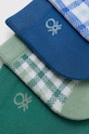 United Colors of Benetton skarpetki dziecięce 4-pack 6AO307034.G.Seasonal zielony SS24