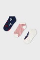 Mayoral sosete copii 3-pack sosete scurte rosu 10708.5J.Skarpetki.PPYH
