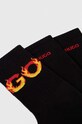 HUGO skarpetki 3-pack 50516648 czarny SS24